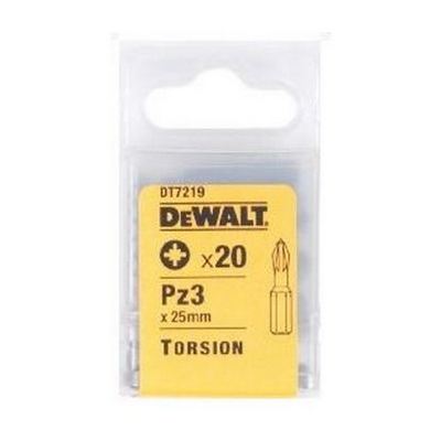 Биты DEWALT DT7219 PZ3 x 25mm (20 шт.) Биты DEWALT DT7219 PZ3 x 25mm (20 шт.)
