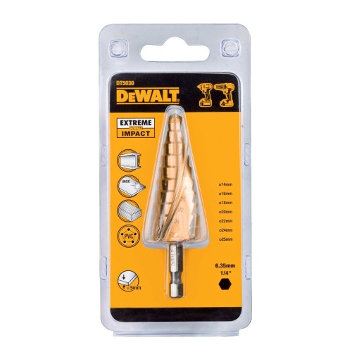 Сверло ступенчатое DEWALT EXTREME, 25x40x60 мм, 1 шт. (DT5030-QZ) Сверло ступенчатое DEWALT EXTREME, 25x40x60 мм, 1 шт. (DT5030-QZ)