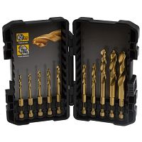 Набор сверл DEWALT DT50050 по металлу, 3-12 мм, 10 шт. (DT50050-QZ)