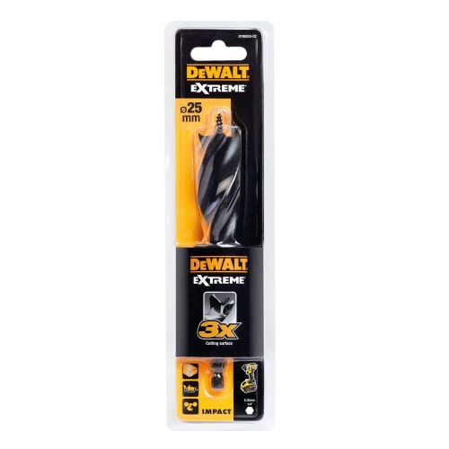 Сверло по дереву DEWALT Extreme Impact, 25x132x152 мм, 1 шт. (DT90243-QZ)