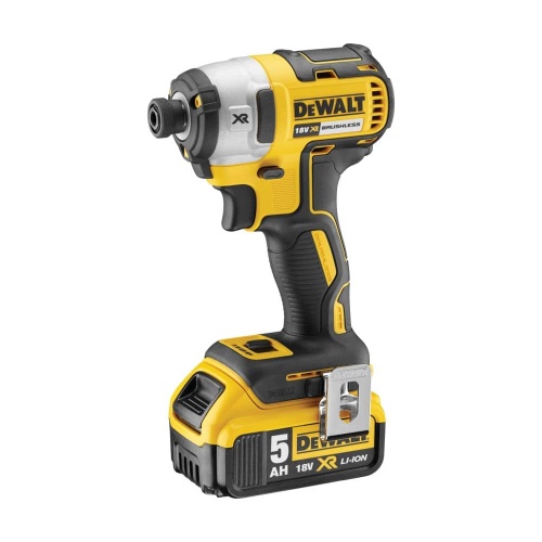 Аккумуляторный винтоверт DEWALT DCF887P2, 18В, 205 Нм, с 2 АКБ 5 Ач и ЗУ, в кейсе (DCF887P2-QW) фото 6