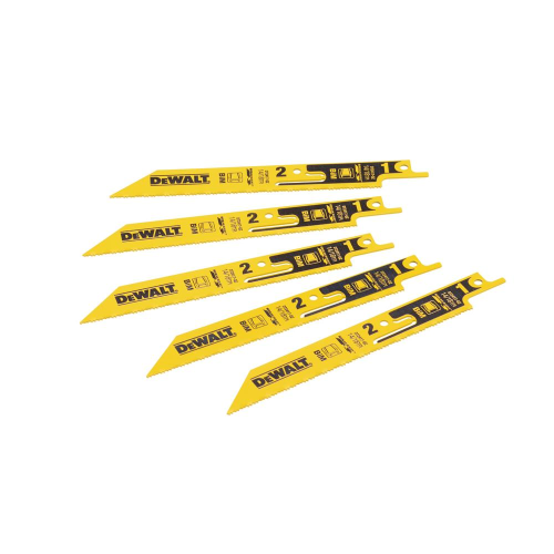 Полотна для сабельных пил Bi-Metal DT2417 DEWALT, 152 мм, TPI 14/18, 5 шт Полотна для сабельных пил Bi-Metal DT2417 DEWALT, 152 мм, TPI 14/18, 5 шт