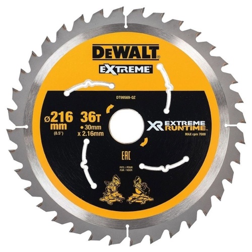 Пильный диск DEWALT DT99569 EXTREME RUNTIME, 216х30 мм фото 2