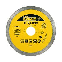 Алмазный круг сплошной по керамике DEWALT EXTREME DT3715, для плиткореза DWC410, 110 x 20, h=8