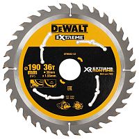 Пильный диск DEWALT EXTREME RUNTIME DT99563, 190/30 мм.