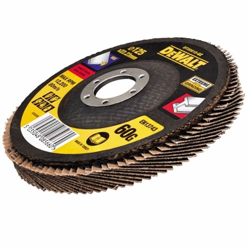 Лепестковый круг EXTREME 125x22.2 мм 60G, тип27 DEWALT DT30612 Лепестковый круг EXTREME 125x22.2 мм 60G, тип27 DEWALT DT30612