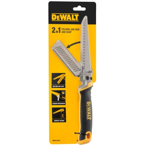 Ножовка по гипсокартону DEWALT DWHT0-20123, складная, с рашфилем, 10 см фото 2