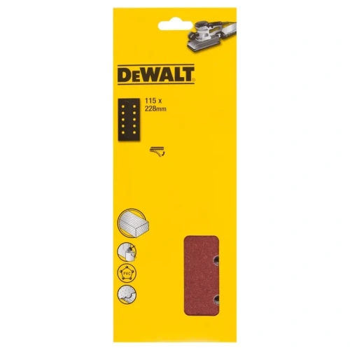 Шлифлисты перфорированные DEWALT DT8551, 115 x 228 мм, 80G, 10 шт.