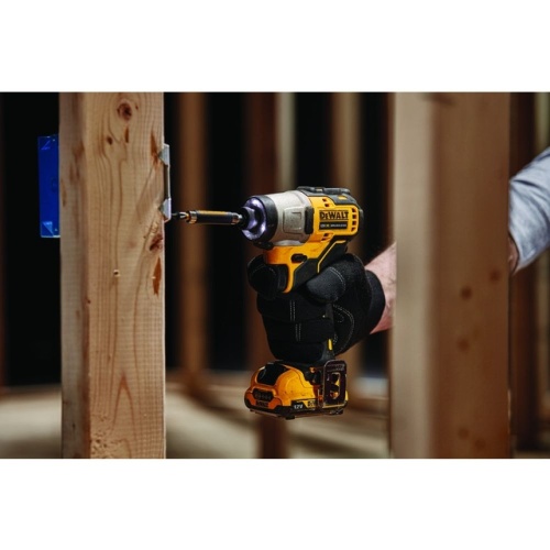 Аккумуляторный бесщеточный ударный шуруповерт DEWALT, 12 В, 163 Нм, 3600 уд/мин, 2850 об/мин, c 2 АКБ 2 Ач и ЗУ, в кейсе TSTAK, (DCF801D2-QW) фото 3