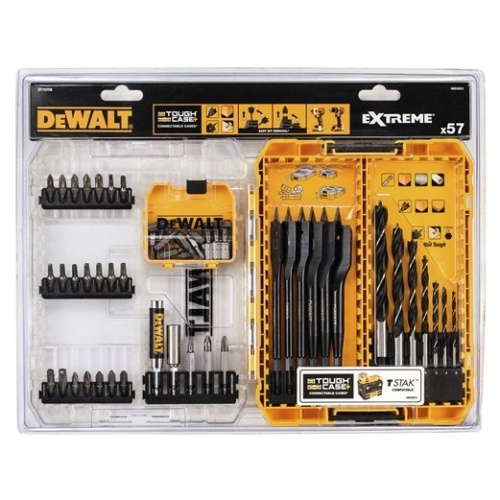 Набор бит и сверл в кейсе DEWALT DT70758, IMPACT 57 предметов фото 2