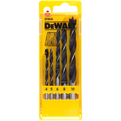 Набор сверл DEWALT DT4535 по дереву, 4-10 мм, 5 шт. (DT4535-QZ) фото 5 Набор сверл DEWALT DT4535 по дереву, 4-10 мм, 5 шт. (DT4535-QZ) фото 5
