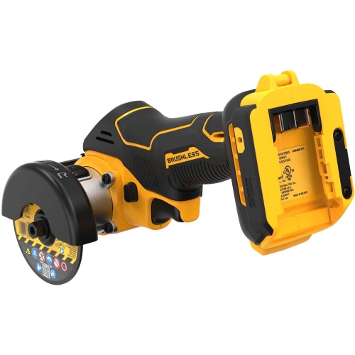 Аккумуляторная отрезная машина DEWALT DCS438E2T, 18 В, 76 мм, 20000 об/мин, с 2 АКБ 1.7 Ач и ЗУ, в кейсе TSTAK фото 5 Аккумуляторная отрезная машина DEWALT DCS438E2T, 18 В, 76 мм, 20000 об/мин, с 2 АКБ 1.7 Ач и ЗУ, в кейсе TSTAK фото 5