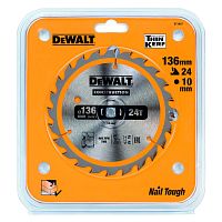 Диск пильный по дереву DEWALT CONSTRUCTION , 136х10х1 мм (DT1947-QZ)