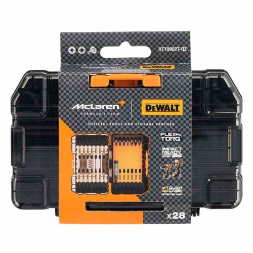 Набор бит DEWALT McLaren Limited Edition DT70902T, PH/PZ/Torx, 25/57 мм, 28 шт., в кейсе (DT70902T-QZ) фото 3