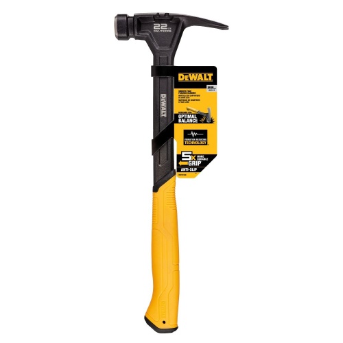 Молоток с прямым заострённым гвоздодёром DEWALT DWHT51006-0, 624 г. фото 2
