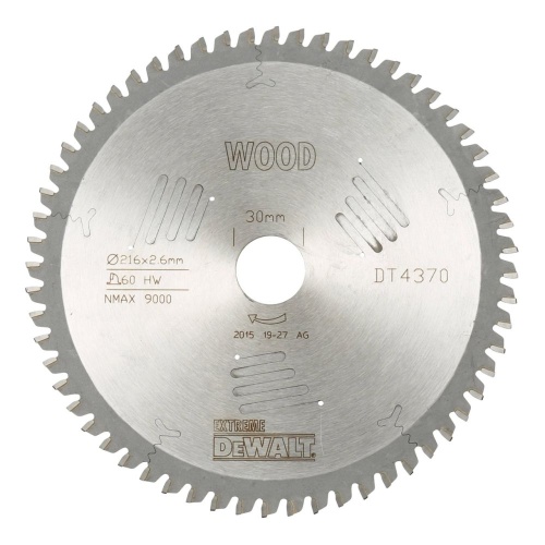 Пильный диск DEWALT EXTREME WORKSHOP DT4370, 216/30 мм. Пильный диск DEWALT EXTREME WORKSHOP DT4370, 216/30 мм.