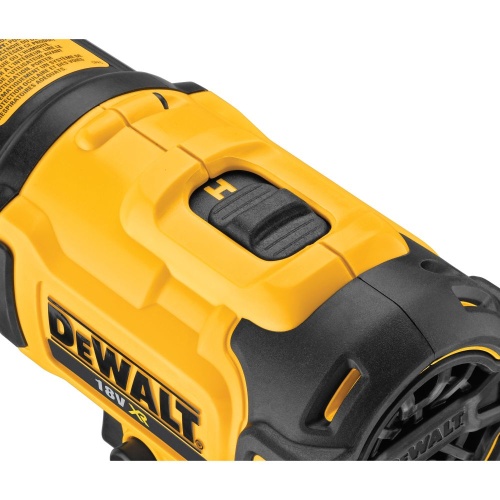 Аккумуляторный пистолет горячего воздуха DEWALT DCE530N, 18 В, 530°С, 190 л/мин, без АКБ и ЗУ (DCE530N-XJ) фото 6 Аккумуляторный пистолет горячего воздуха DEWALT DCE530N, 18 В, 530°С, 190 л/мин, без АКБ и ЗУ (DCE530N-XJ) фото 6