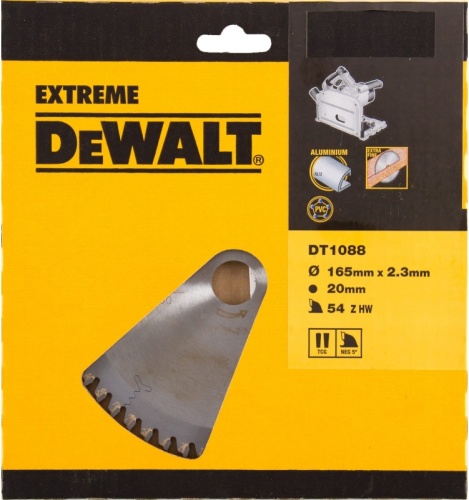 Диск DT1088-QZ пильный EXTREME 165х20 / 1,6х2,3 мм, 54 зубьев, TFZ -5° DEWALT фото 3