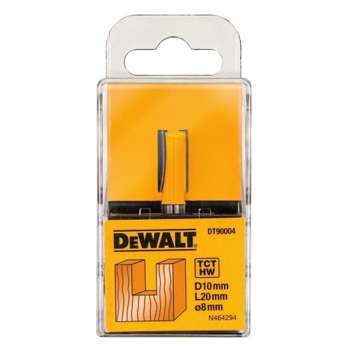 Фреза пазовая DEWALT DT90004 Z2 HM 8мм, d10мм, рабочая длина 20/общая длина 52 мм фото 2 Фреза пазовая DEWALT DT90004 Z2 HM 8мм, d10мм, рабочая длина 20/общая длина 52 мм фото 2