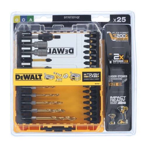 Набор сверл и бит DEWALT FLEXTORQ DT70735T, 25 шт.
