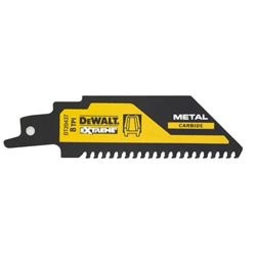Полотно DEWALT DT20437, для сабельных пил по металлу, карбидные зубья 8TPI 102 мм