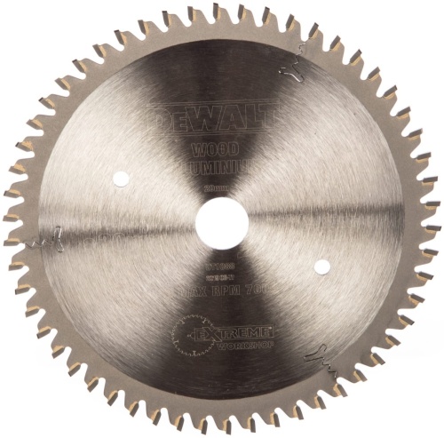 Диск DT1088-QZ пильный EXTREME 165х20 / 1,6х2,3 мм, 54 зубьев, TFZ -5° DEWALT