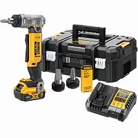 Аккумуляторный расширитель для труб DEWALT DCE400P1T, 18 В, 60 ход/мин, до 25 мм, с АКБ 5 Ач и ЗУ, в кейсе TSTAK (DCE400P1NT-XJ)