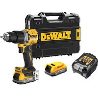 Ударная дрель-шуруповерт DEWALT DCD805E2T, 18 В, 2000 об/мин, 34000 уд/мин, с 2 АКБ 1.7 Ач и ЗУ, в кейсе TSTAK (DCD805E2T-QW)