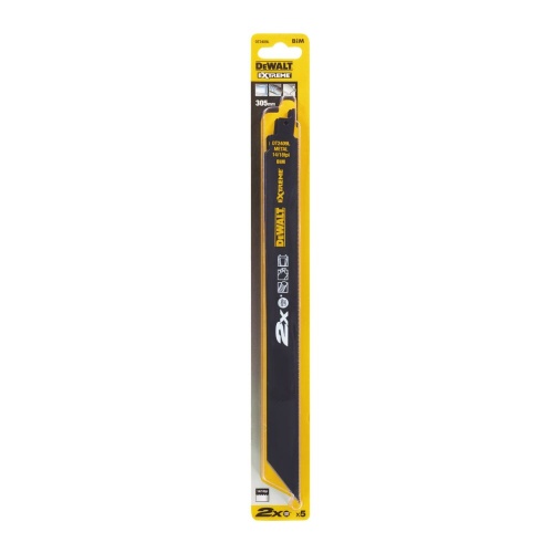 Полотно DEWALT DT2409L, по металлу для сабельных пил биметаллическое, BiM, 305 x 1.4-1.8 мм, 5 шт. Полотно DEWALT DT2409L, по металлу для сабельных пил биметаллическое, BiM, 305 x 1.4-1.8 мм, 5 шт.
