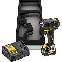 Аккумуляторный гайковерт DEWALT DCF901P1G, 12 В, 340 Нм, 3250 уд/мин, с АКБ 5 Ач и ЗУ, в чехле (DCF901P1G-QW)