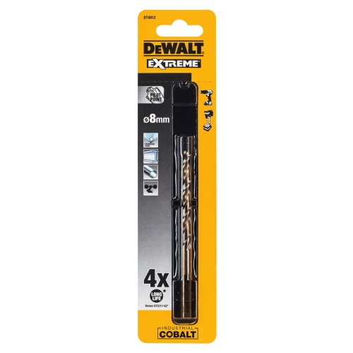 Сверло по металлу DEWALT DT4912, 8x72x117 мм, 10 шт. (DT4912-QZ) фото 2