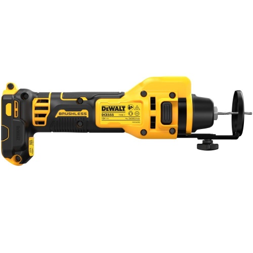 Аккумуляторный фрезер для гипсокартона DEWALT DCE555N, 18 В, 26000 об/мин, без АКБ и ЗУ (DCE555N-XJ) фото 7
