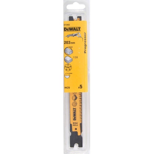 Полотна по дереву для сабельных пил из высокоуглеродистой стали HCS S2345Х DEWALT DT2402-QZ