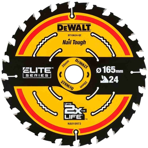 Пильный диск по дереву DEWALT DT10400, 165х20х1.65 мм (DT10400-QZ)