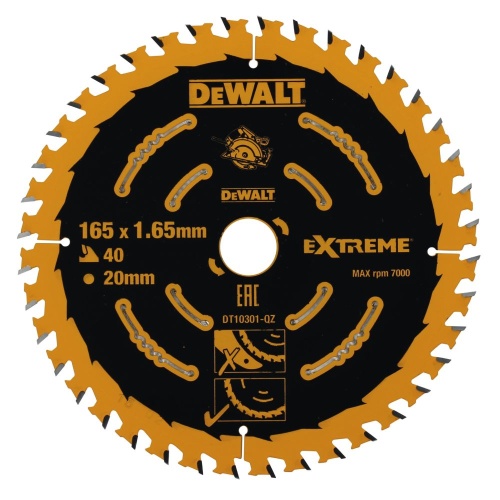 Диск пильный по дереву DEWALT EXTREME 165х20х1.65 мм (DT10301-QZ) фото 2