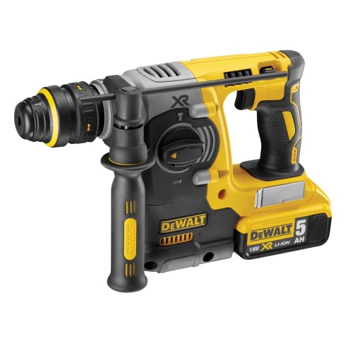Аккумуляторный перфоратор DEWALT DCH274P2T, 18 В, 2.1 Дж, 4600 уд/мин, с 2 АКБ 5 Ач и ЗУ, в кейсе (DCH274P2T-QW) фото 3