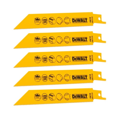 Полотно DEWALT DT2384, по металлу для сабельных пил биметаллическое, BiM, 152 x 1.4 мм. S922EF, 5 шт. фото 3 Полотно DEWALT DT2384, по металлу для сабельных пил биметаллическое, BiM, 152 x 1.4 мм. S922EF, 5 шт. фото 3