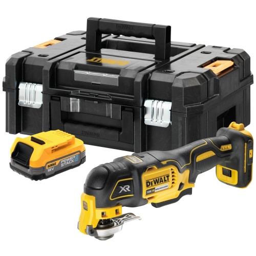 Аккумуляторный реноватор DEWALT DCS356E1T, 18 В, 20000 кол/мин, с АКБ 1.7 Ач , без ЗУ, в кейсе TSTAK (DCS356E1T-XJ)