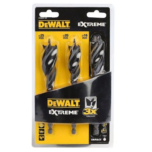 Набор сверл по дереву DEWALT Extreme Impact DT90237, 3 шт. 152 мм Набор сверл по дереву DEWALT Extreme Impact DT90237, 3 шт. 152 мм