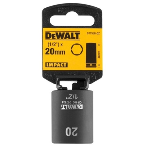 Ударная накидная головка 20MM ½" DEWALT DT7538