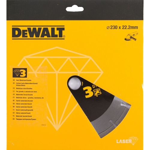 Алмазный круг сегментный по граниту DEWALT DT3763, 230 x 22.2 мм, h=8.5 Алмазный круг сегментный по граниту DEWALT DT3763, 230 x 22.2 мм, h=8.5