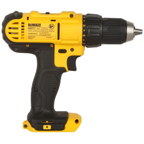 Аккумуляторная дрель-шуруповерт DEWALT DCD771S2, 18 В, 1500 об/мин, с 2 АКБ 1.5 Ач и ЗУ, в сумке (DCD771S2-QW) фото 6