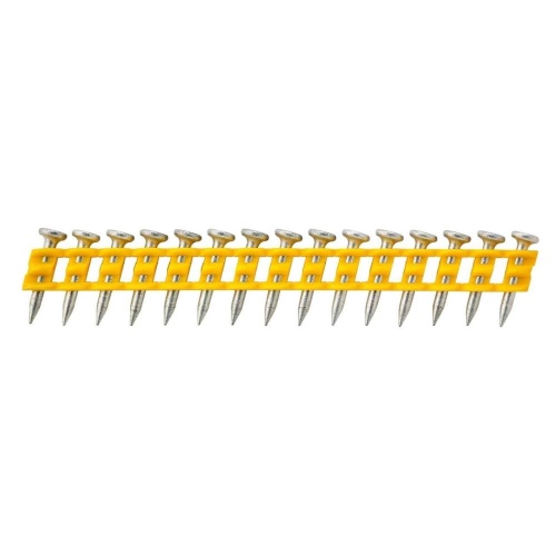 Гвозди DEWALT DCN8901015, для DCN890 по бетону, (Желтые) 2.6 x 15, оцинкованные, 1005 шт./пачка
