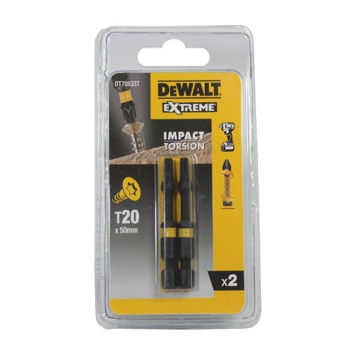 Биты Торкс DEWALT DT70533T, 20 50 мм, 2 шт. Биты Торкс DEWALT DT70533T, 20 50 мм, 2 шт.