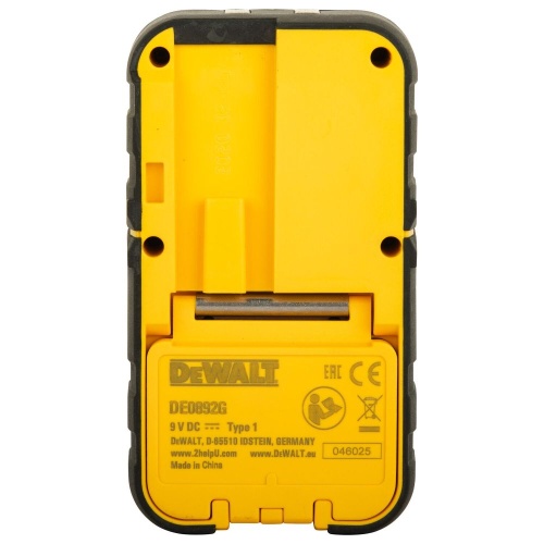 Детектор зеленого лазерного луча DEWALT DE0892G, на батарейках, 50 м (DE0892G-XJ) фото 4 Детектор зеленого лазерного луча DEWALT DE0892G, на батарейках, 50 м (DE0892G-XJ) фото 4