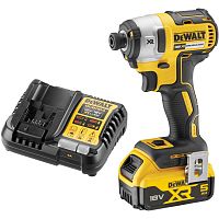 Аккумуляторный шуруповерт DEWALT DCF887P1, 18 В, 205 Нм, 3800 уд/мин, с АКБ 5 Ач и ЗУ (DCF887P1N-XJ)