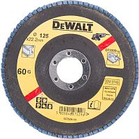 Лепестковый круг DEWALT EXTREME DT3309, 125 x 22.2 мм, 60G, тип 27