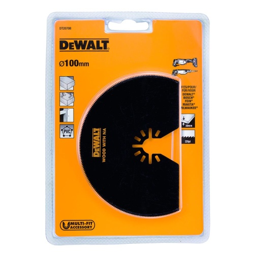 Сегментный пильный диск DEWALT DT20708, биметаллический 100мм