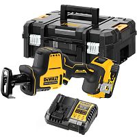 Аккумуляторная сабельная пила DEWALT DCS369P1T, 18 В, 2800 ход/мин, 16 мм, с АКБ 5 Ач и ЗУ, в кейсе TSTAK (DCS369P1NT-XJ)
