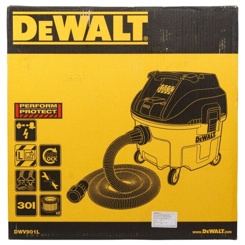 Строительный пылесос DEWALT DWV901L, 1400 Вт, 30 л (DWV901L-QS) фото 3